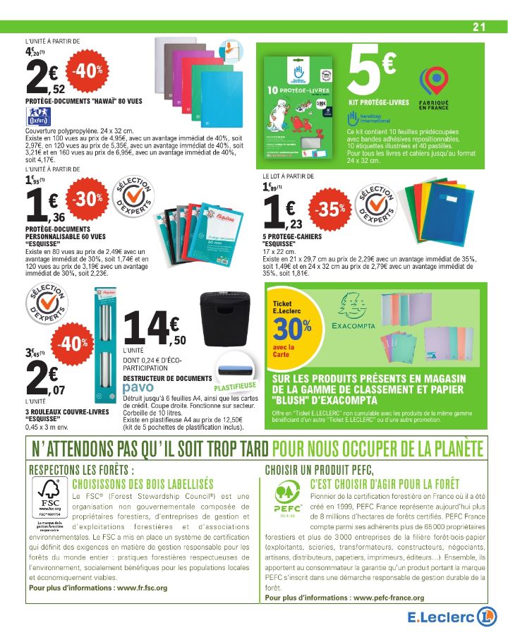Catalogue E. Leclerc 29.07.2025 - 06.09.2025