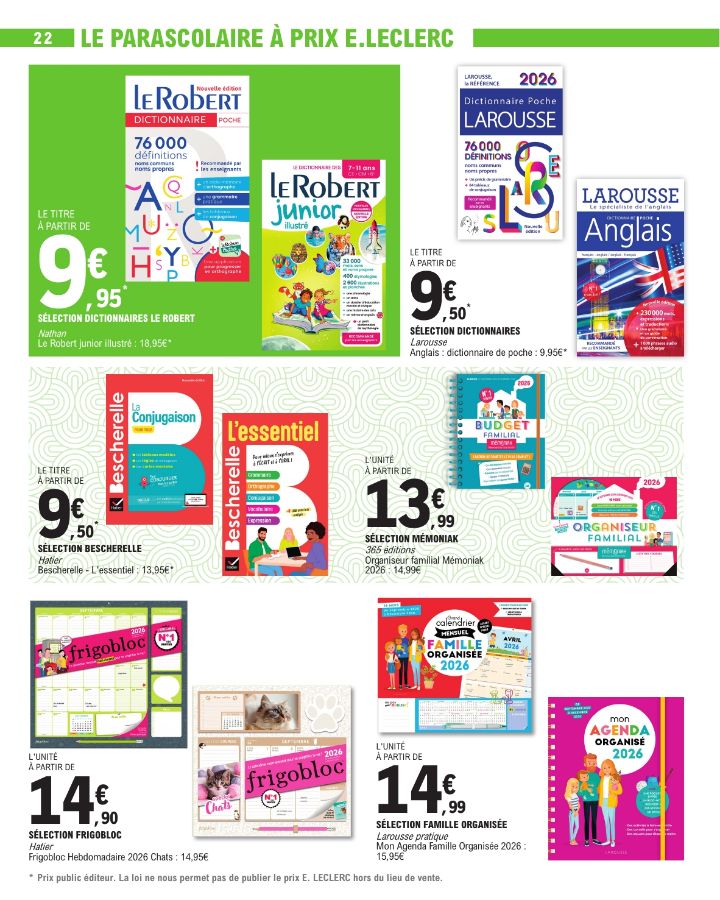 Catalogue E. Leclerc 29.07.2025 - 06.09.2025