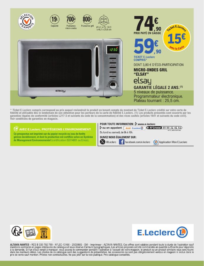 Catalogue E. Leclerc 26.08.2025 - 06.09.2025