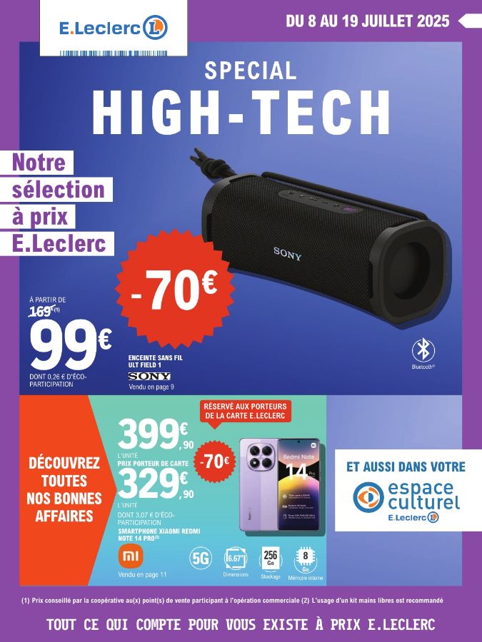 Catalogue E. Leclerc 08.07.2025 - 19.07.2025