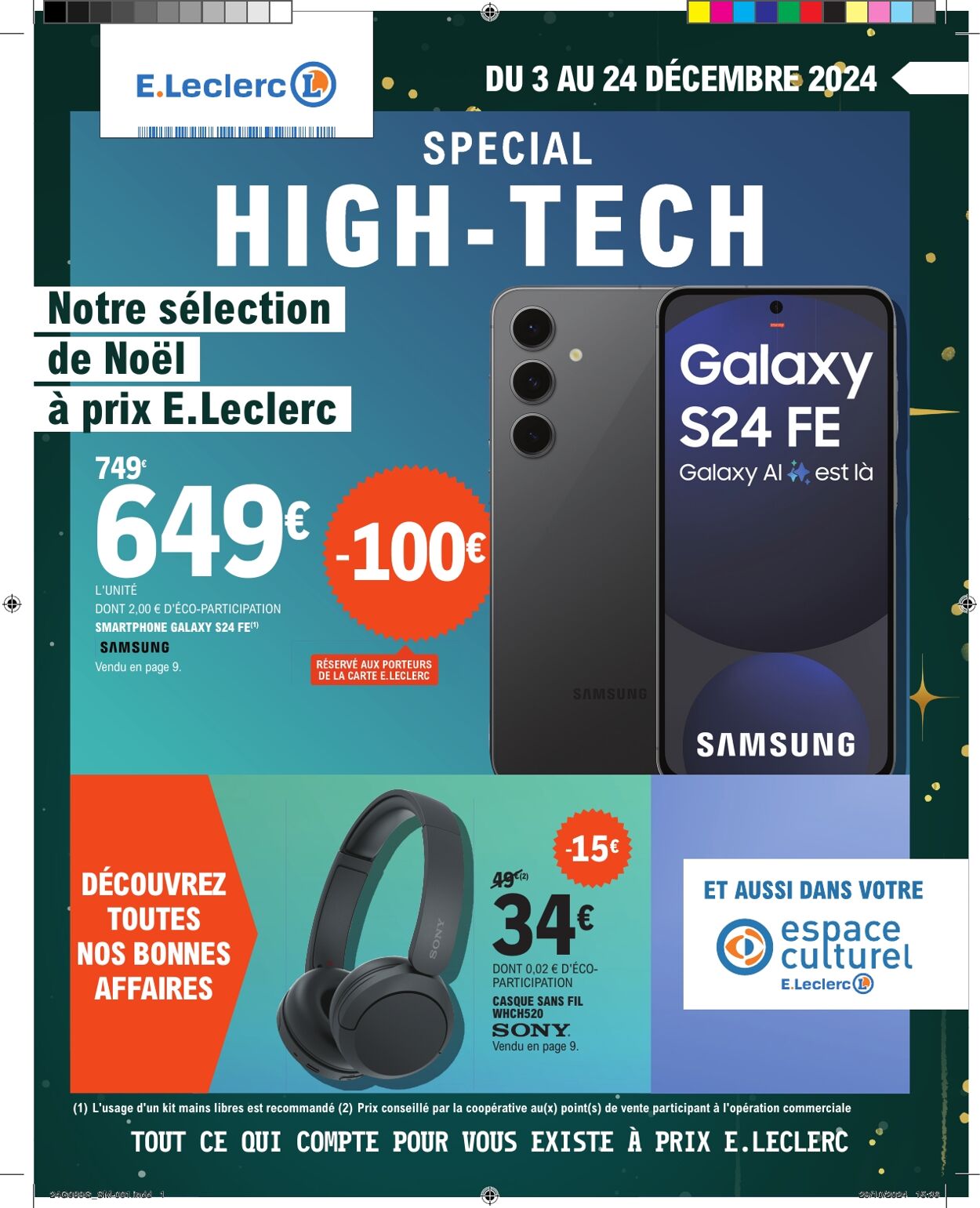 Catalogue E. Leclerc - SPECIAL HIGH TECH 3 déc. 2024 - 24 déc. 2024