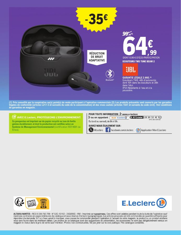 Catalogue E. Leclerc 16.09.2025 - 27.09.2025