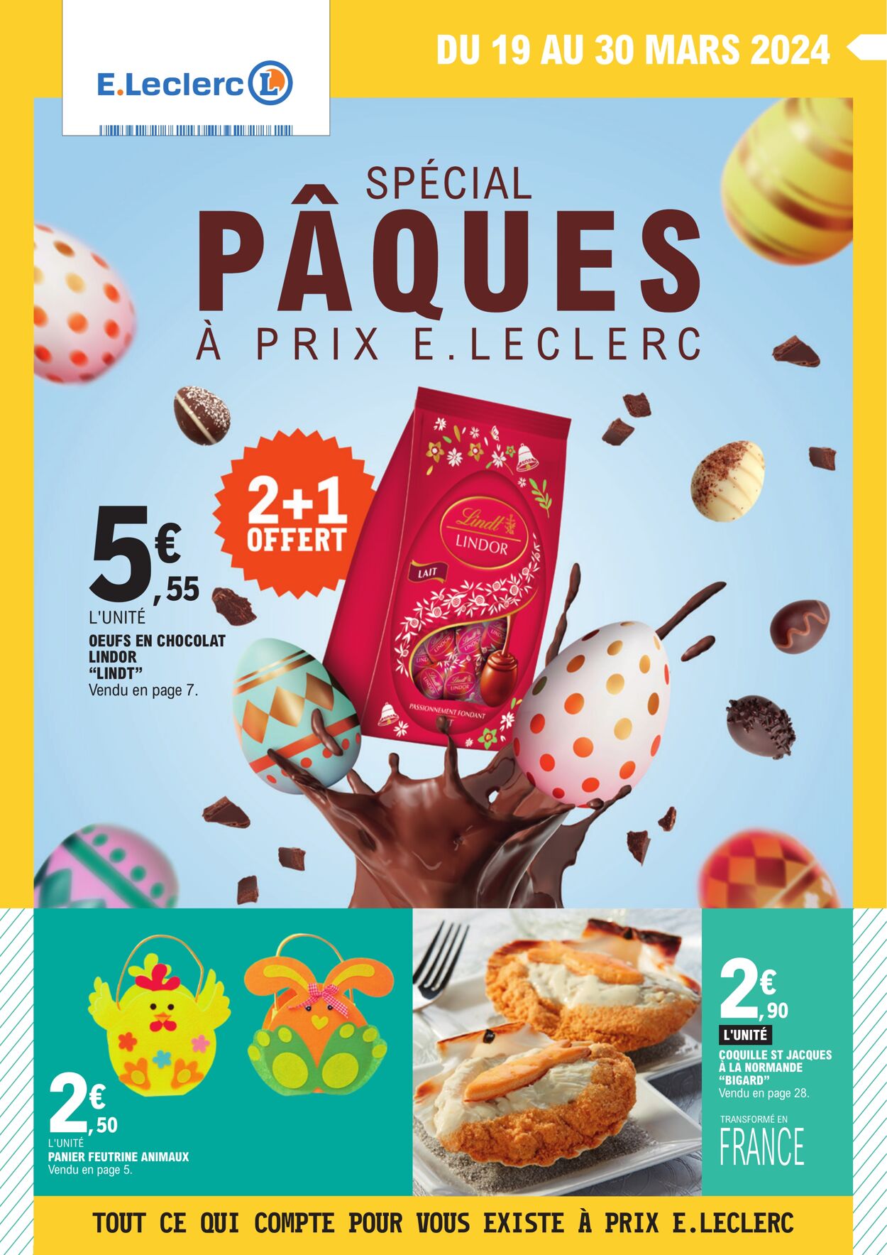 Catalogue E. Leclerc - Spécial Pâques 19 mars 2024 - 30 mars 2024