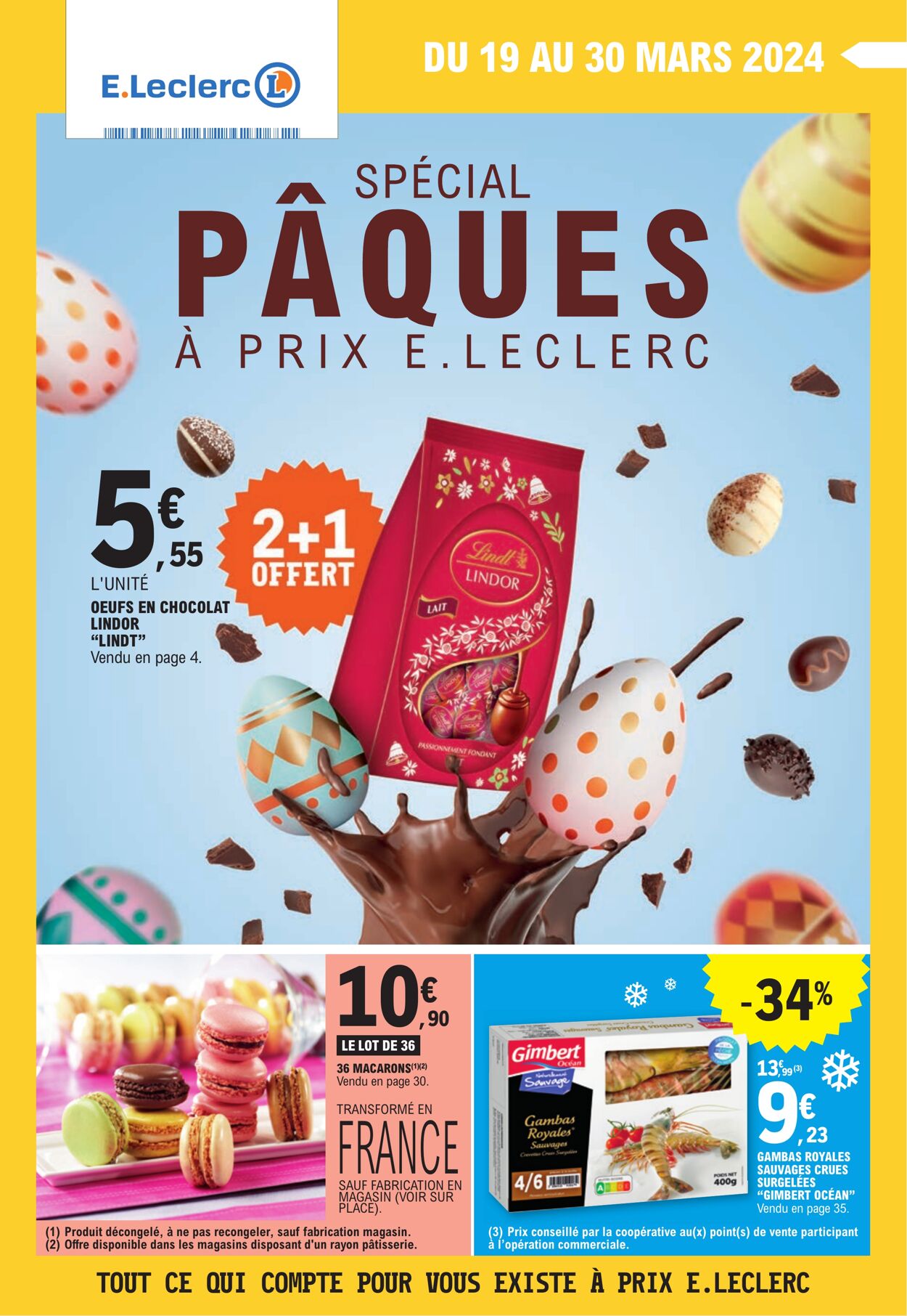 Catalogue E. Leclerc - Spécial Pâques 19 mars 2024 - 30 mars 2024