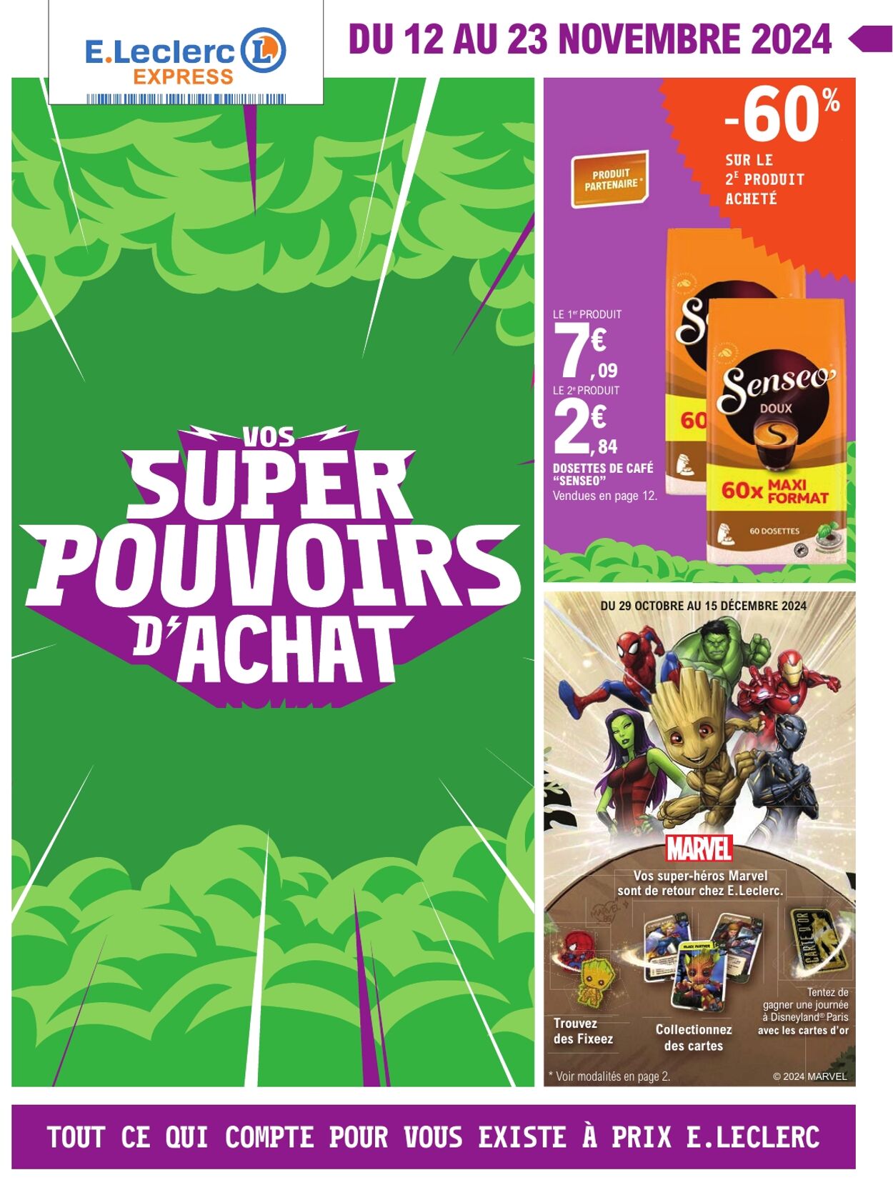 Catalogue E. Leclerc - Super Pouvoirs d'Achat 12 nov. 2024 - 23 nov. 2024