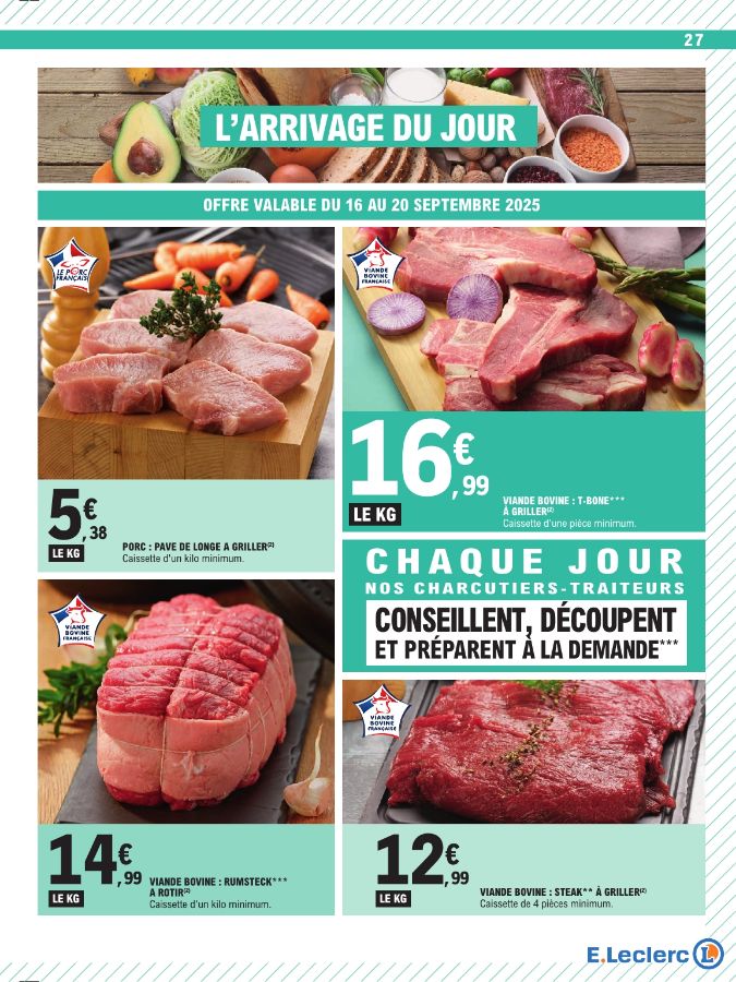 Catalogue E. Leclerc 16.09.2025 - 27.09.2025
