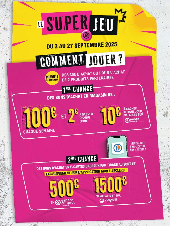 Catalogue E. Leclerc 16.09.2025 - 27.09.2025