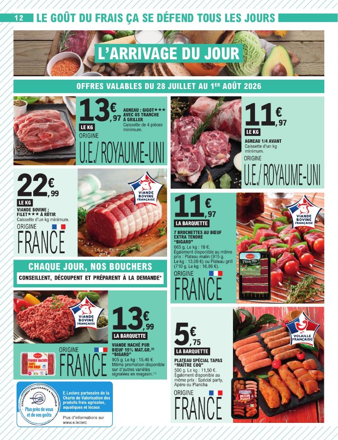 Catalogue E. Leclerc 28.07.2026 - 08.08.2026