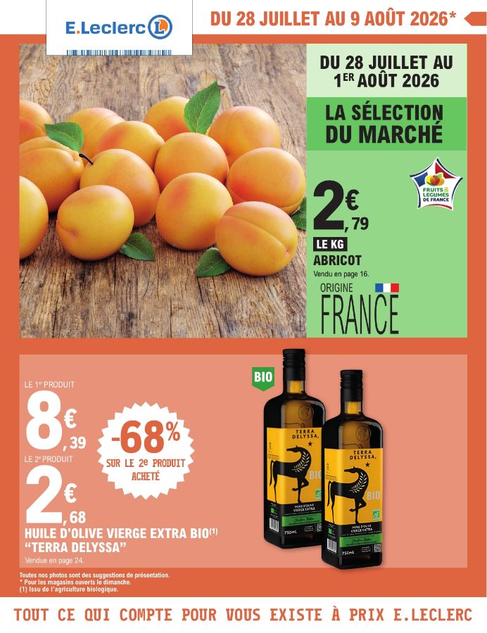 Catalogue E. Leclerc 28.07.2026 - 08.08.2026
