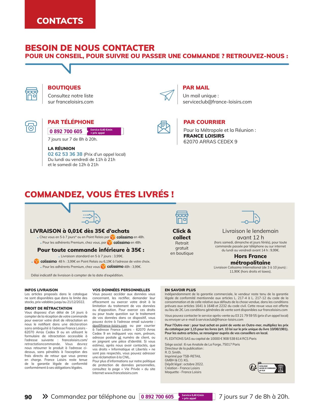 Catalogue France Loisirs 01.11.2022 - 31.12.2022
