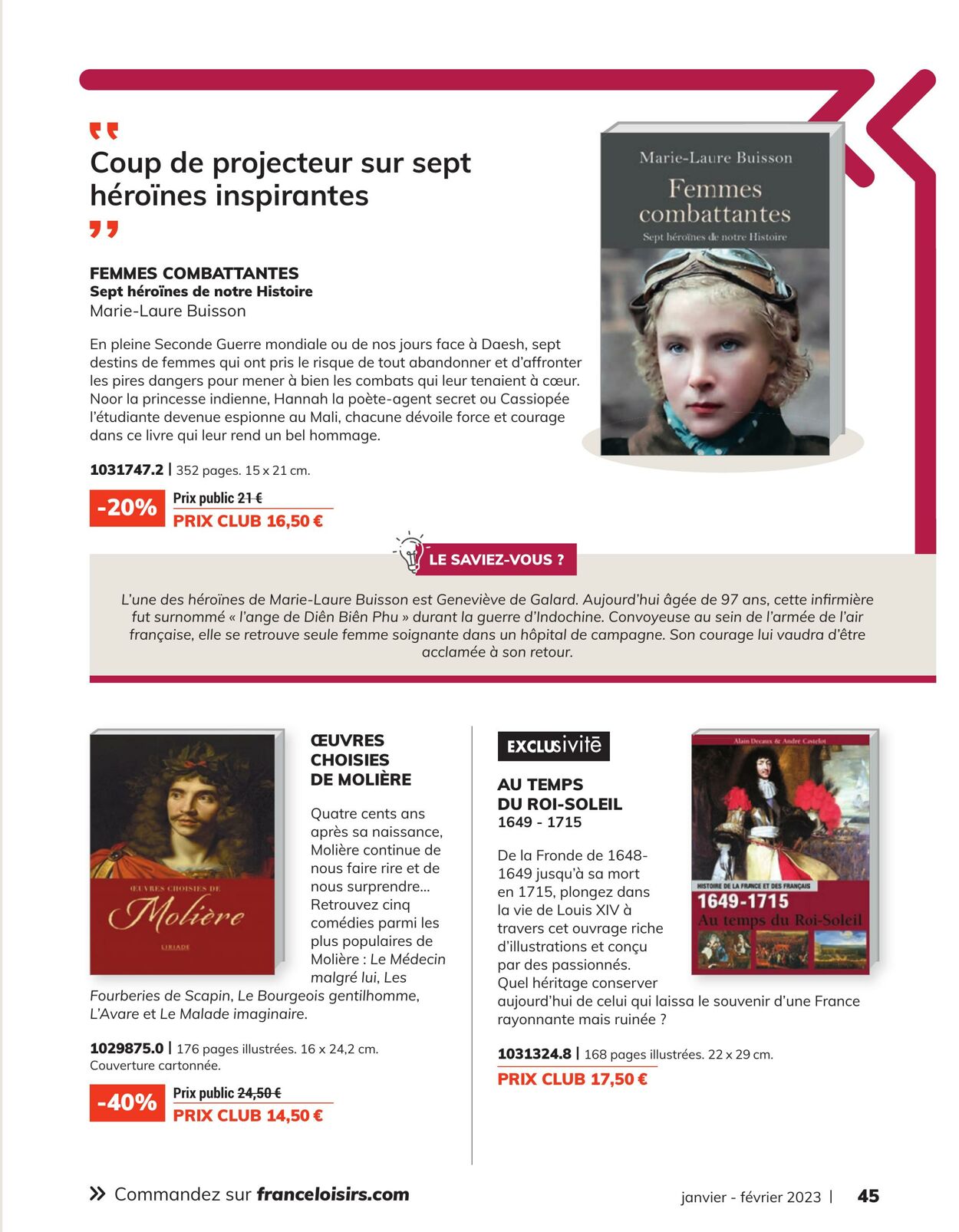 Catalogue France Loisirs 01.01.2023 - 28.02.2023