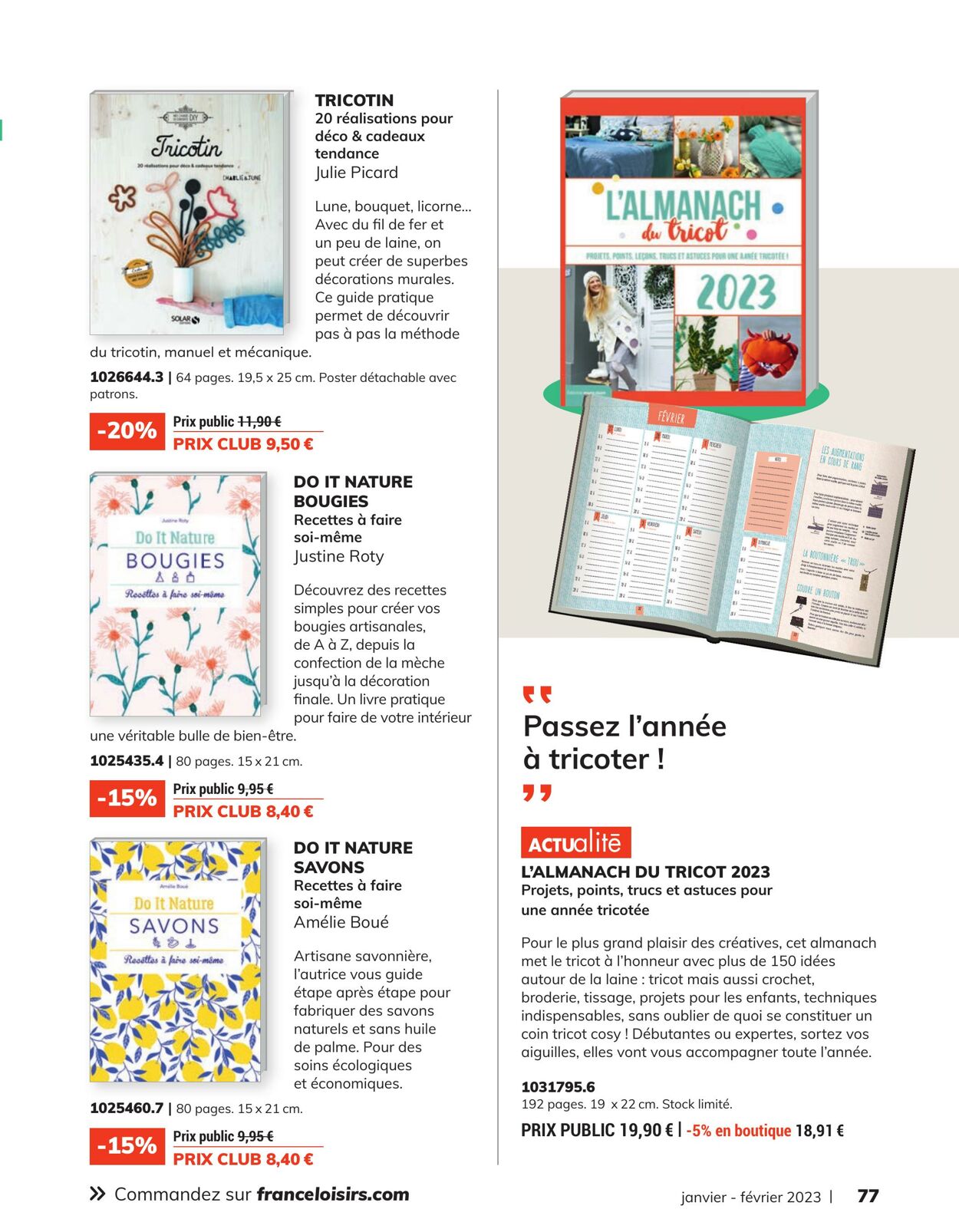 Catalogue France Loisirs 01.01.2023 - 28.02.2023