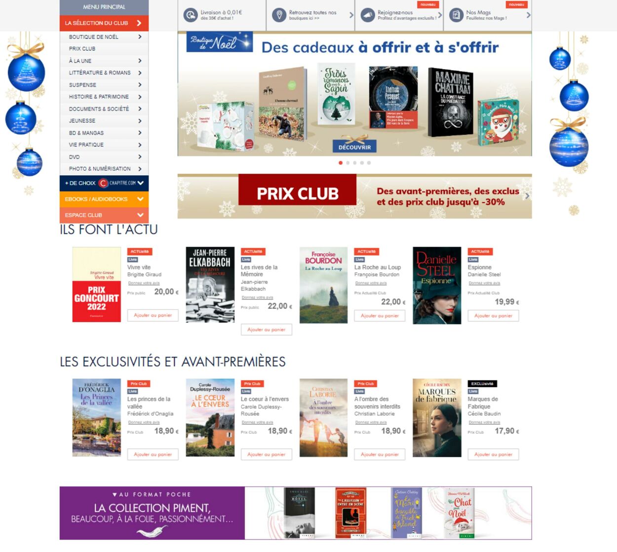 Catalogue France Loisirs 10.12.2022 - 23.12.2022