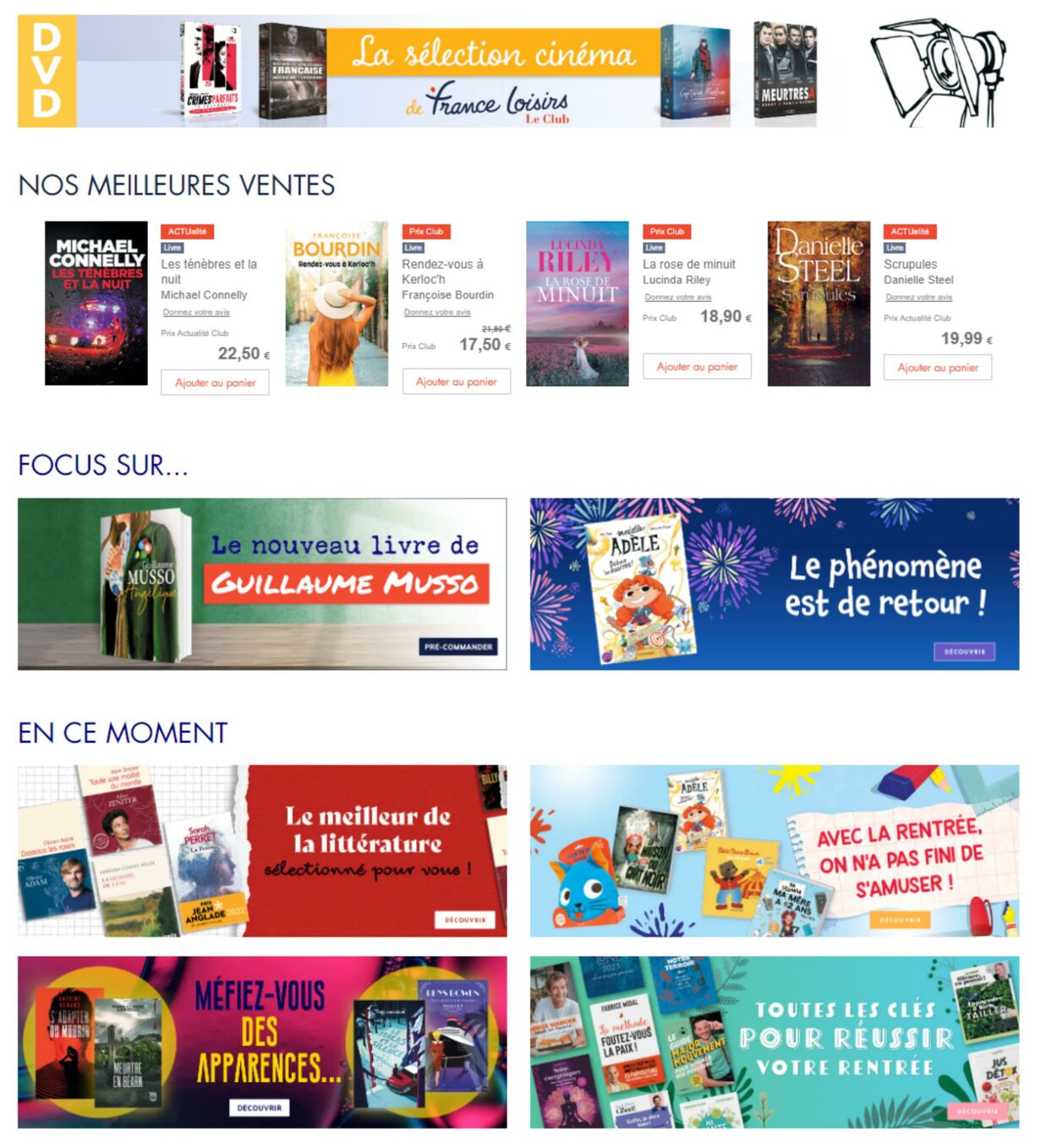 Catalogue France Loisirs 17.09.2022-30.09.2022