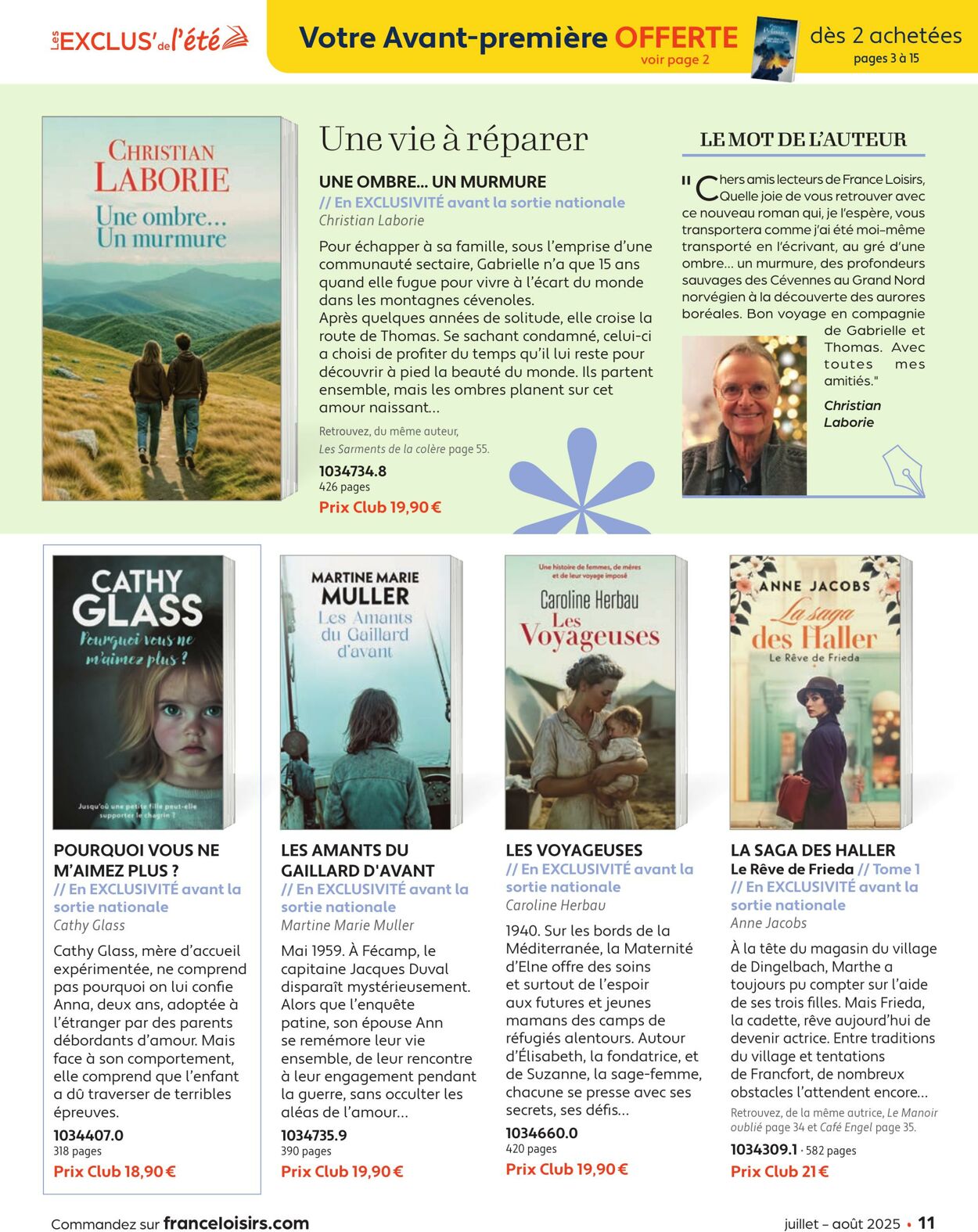 Catalogue France Loisirs 01.06.2025 - 31.07.2025