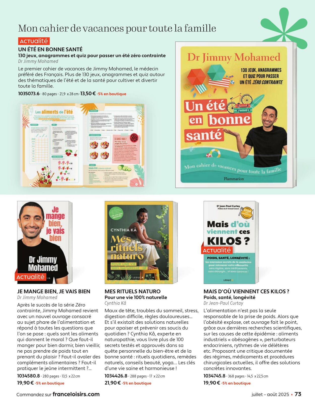 Catalogue France Loisirs 01.06.2025 - 31.07.2025