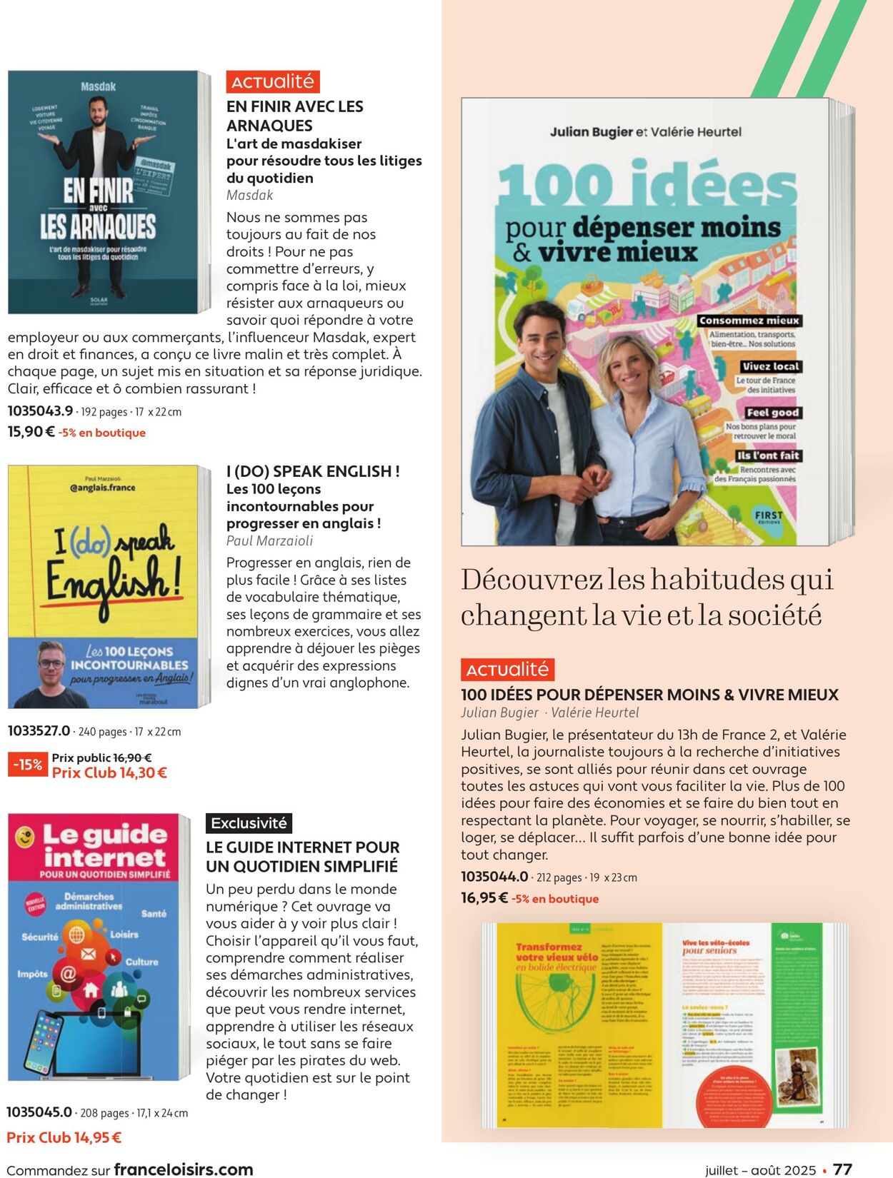 Catalogue France Loisirs 01.06.2025 - 31.07.2025