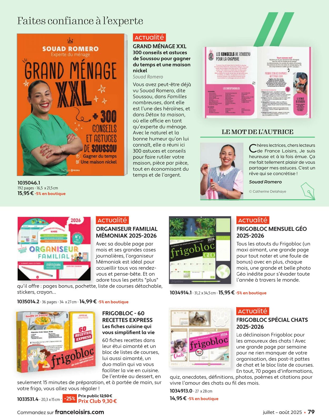 Catalogue France Loisirs 01.06.2025 - 31.07.2025