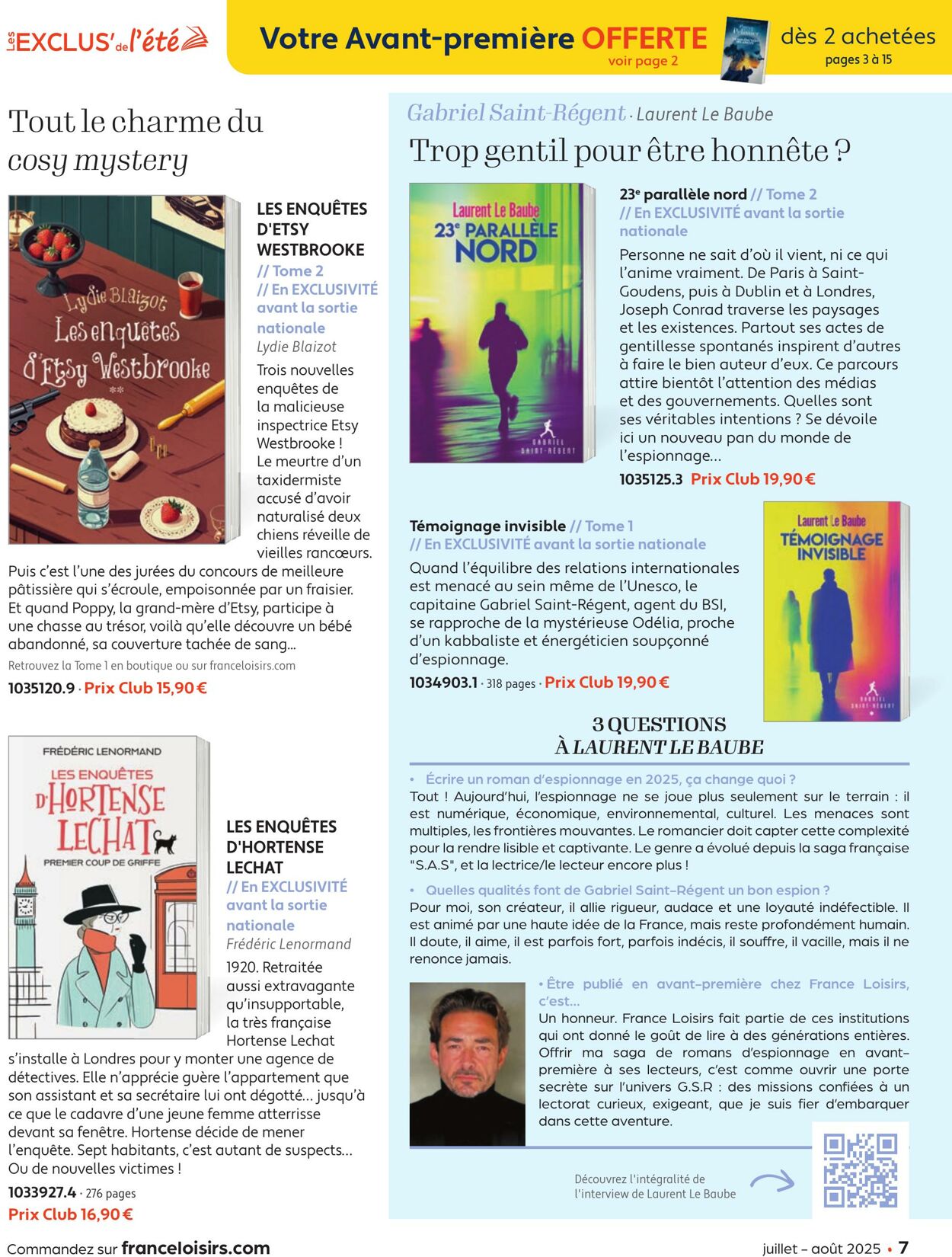 Catalogue France Loisirs 01.06.2025 - 31.07.2025