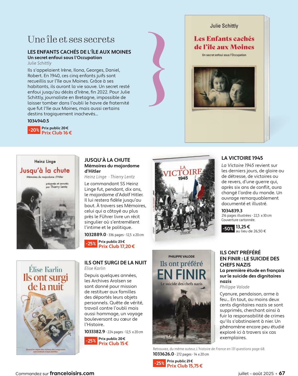Catalogue France Loisirs 01.06.2025 - 31.07.2025