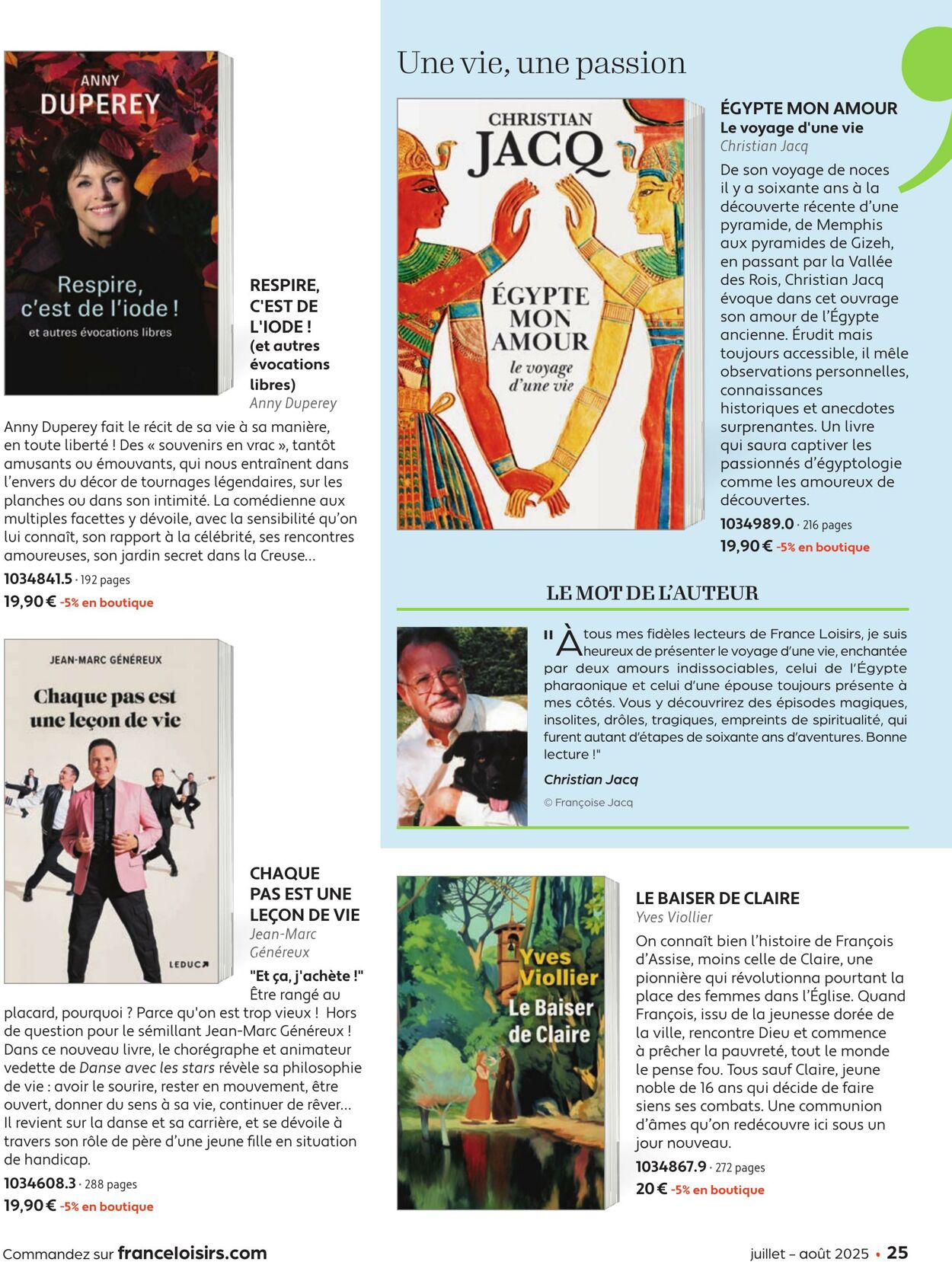 Catalogue France Loisirs 01.06.2025 - 31.07.2025