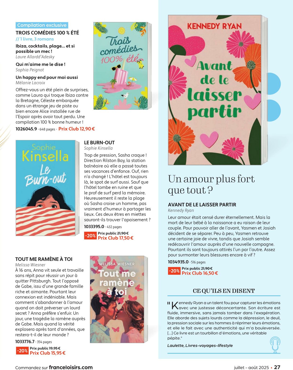 Catalogue France Loisirs 01.06.2025 - 31.07.2025