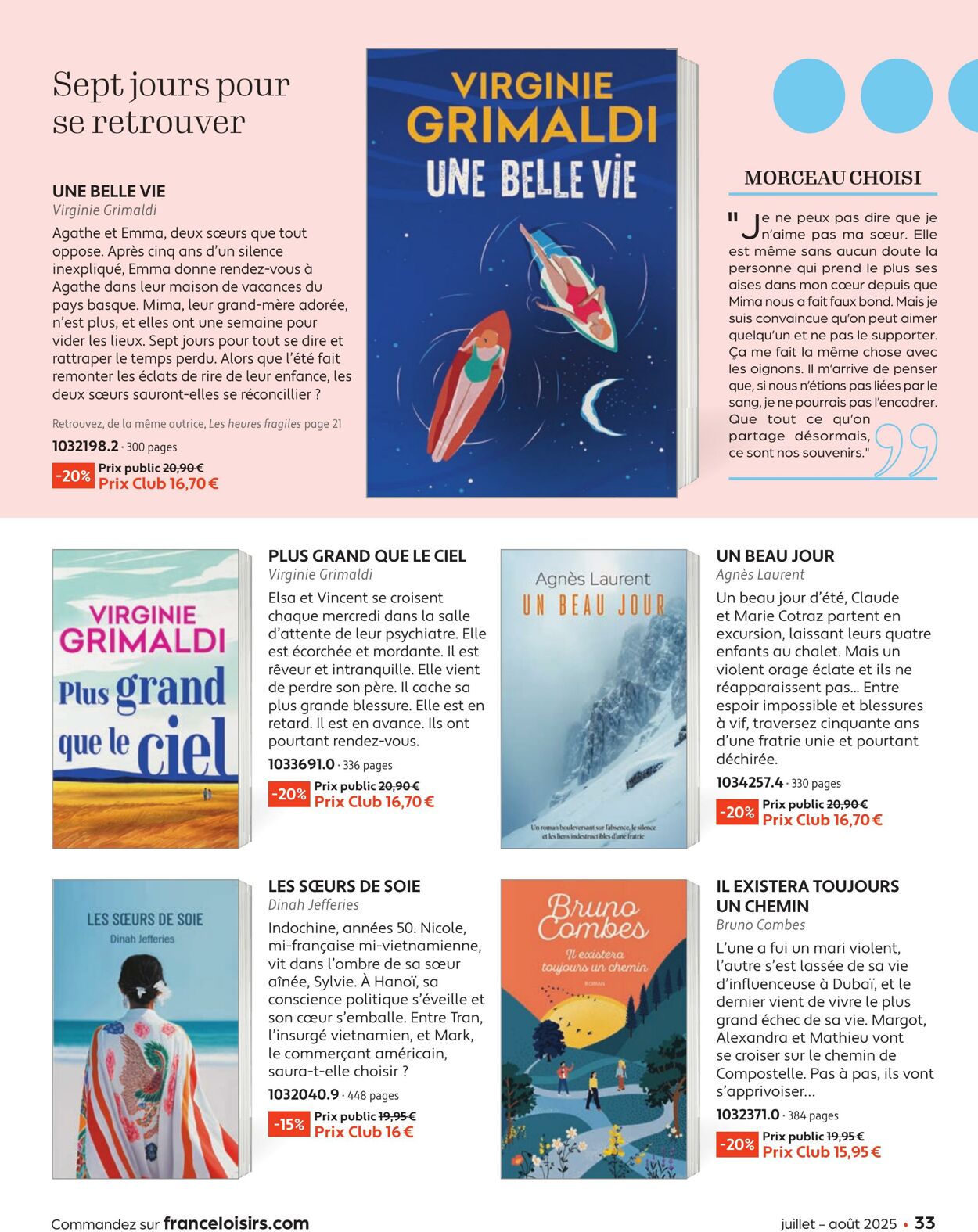 Catalogue France Loisirs 01.06.2025 - 31.07.2025