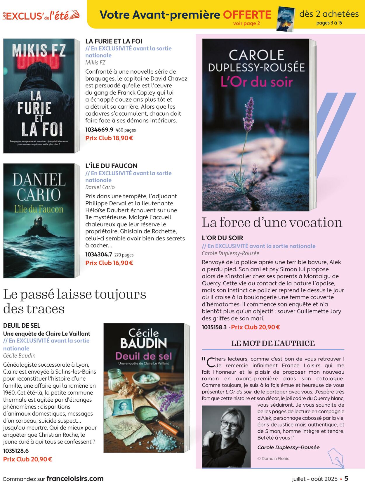 Catalogue France Loisirs 01.06.2025 - 31.07.2025