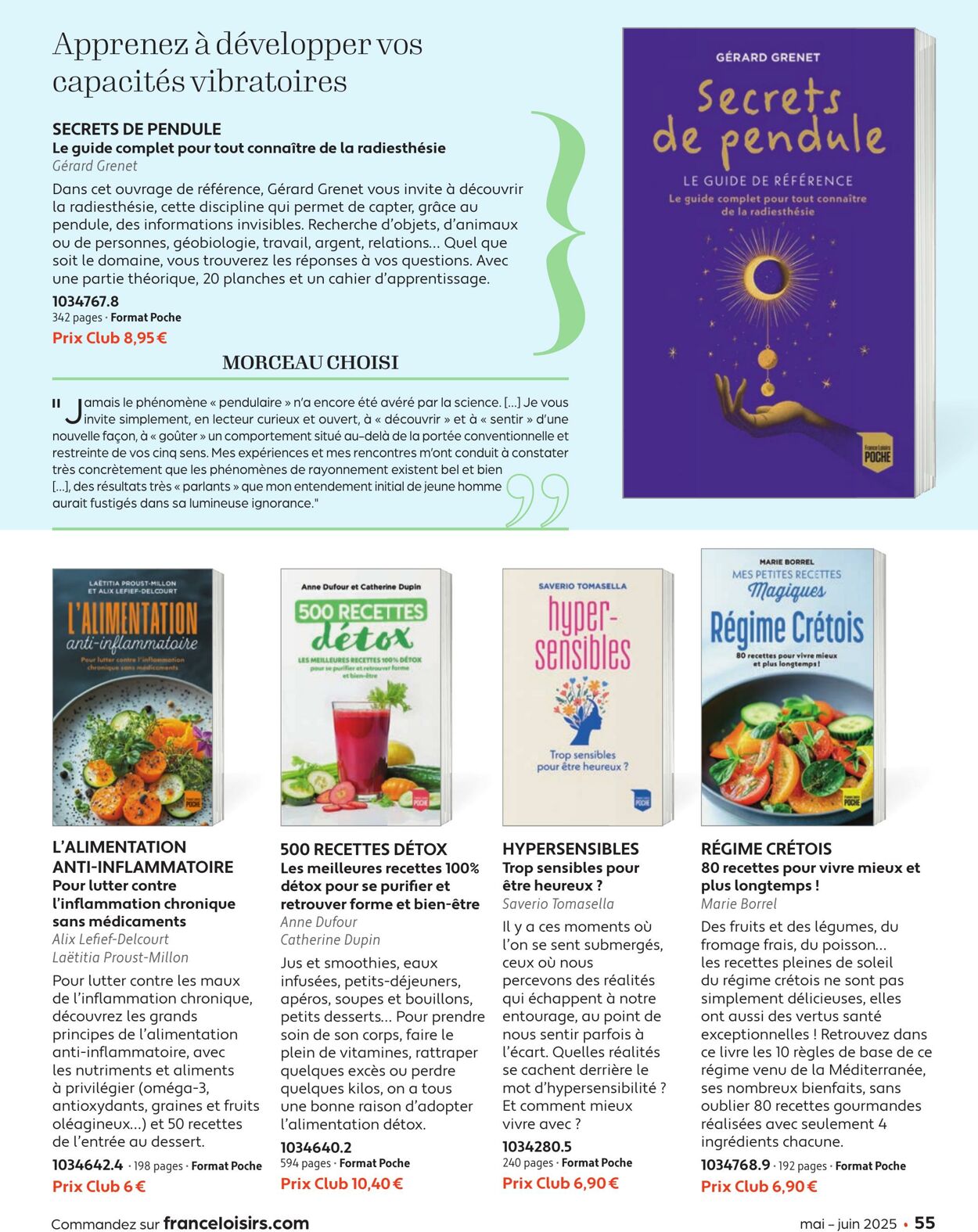 Catalogue France Loisirs 01.05.2025 - 30.06.2025