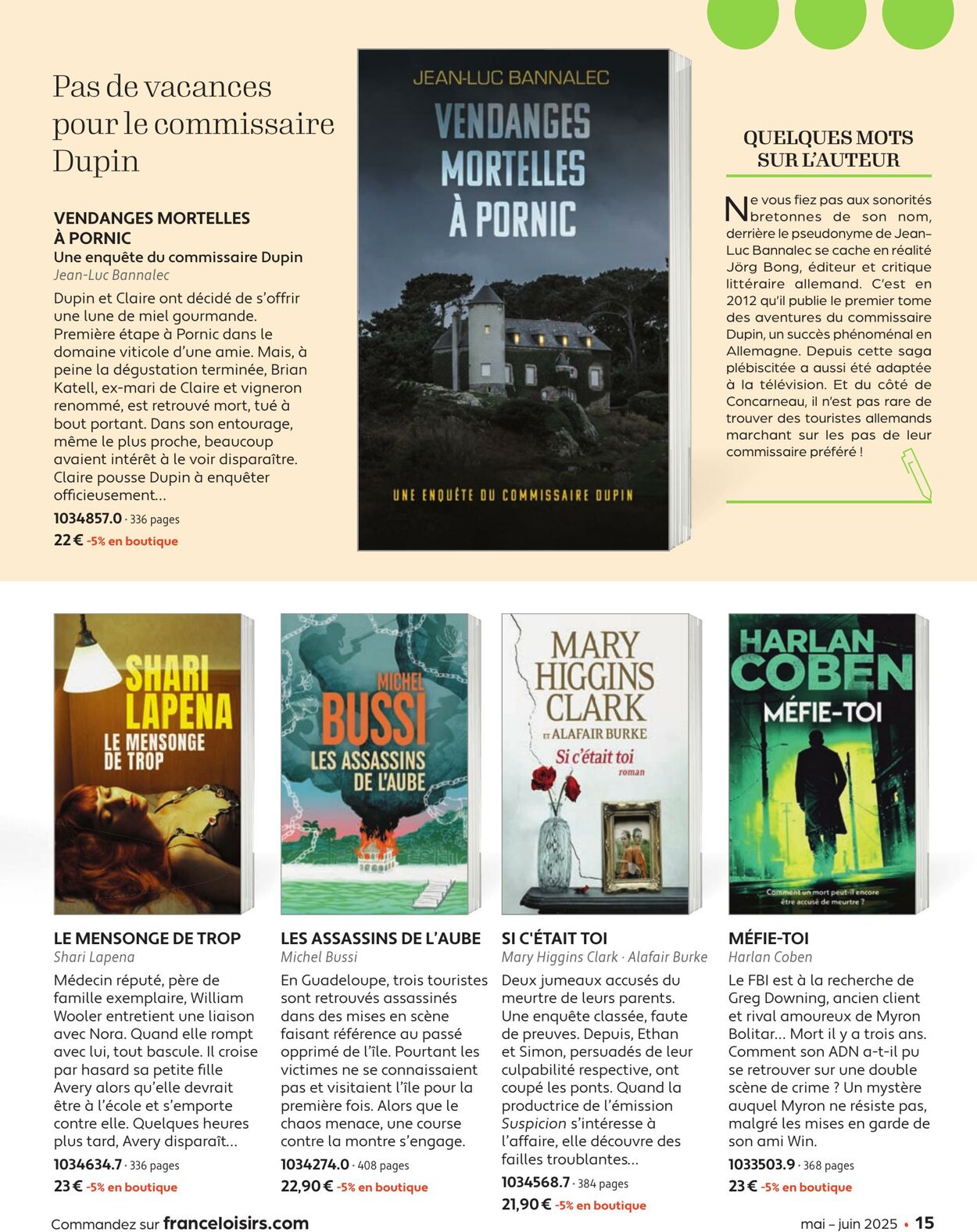 Catalogue France Loisirs 01.05.2025 - 30.06.2025