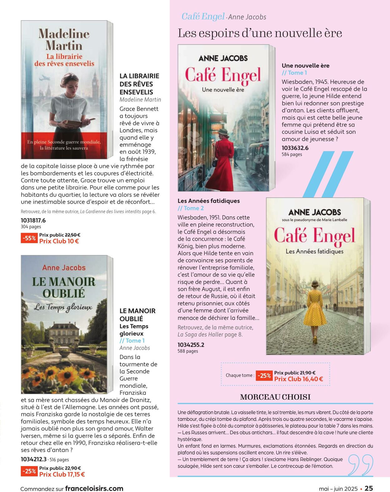 Catalogue France Loisirs 01.05.2025 - 30.06.2025