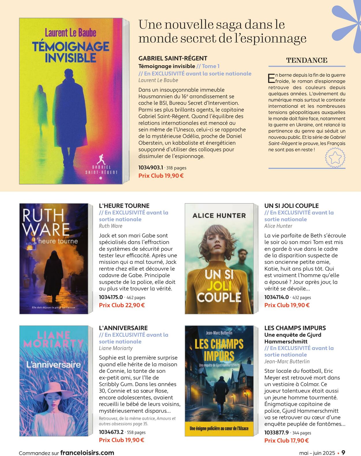 Catalogue France Loisirs 01.05.2025 - 30.06.2025