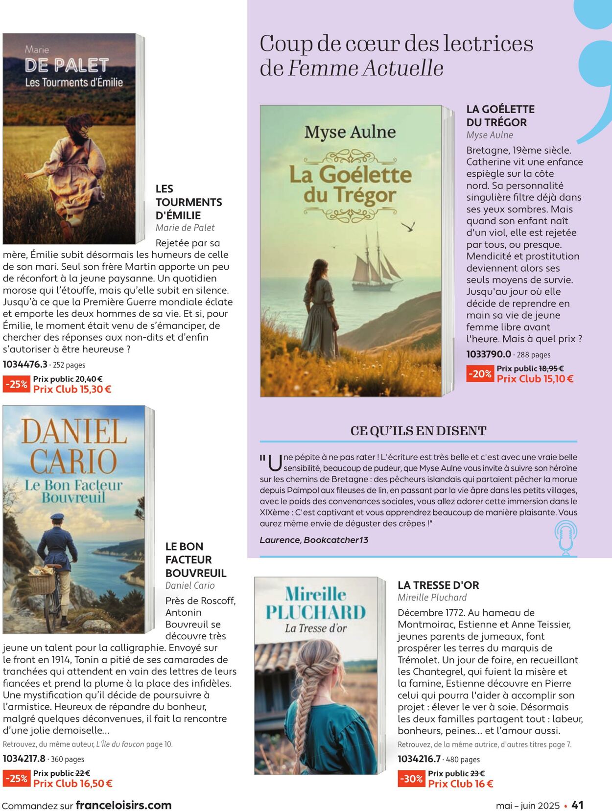 Catalogue France Loisirs 01.05.2025 - 30.06.2025