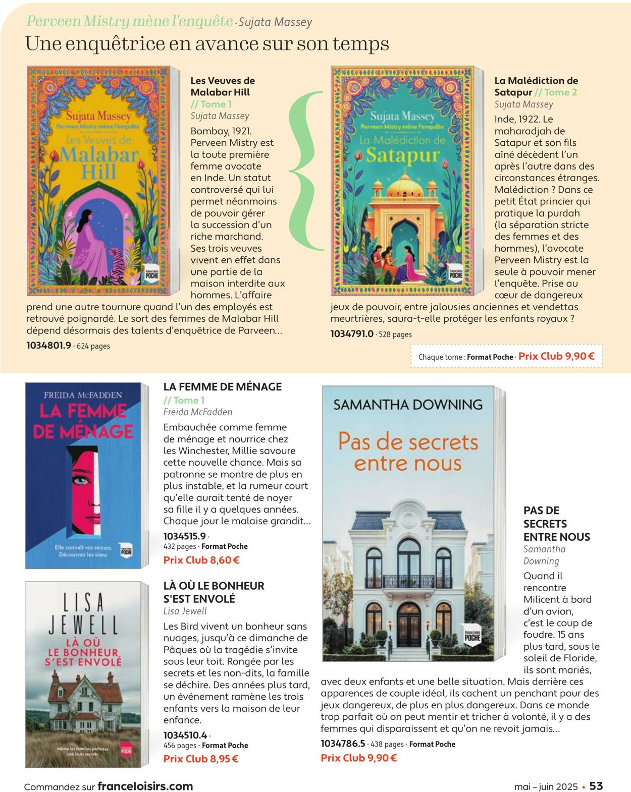 Catalogue France Loisirs 01.05.2025 - 30.06.2025