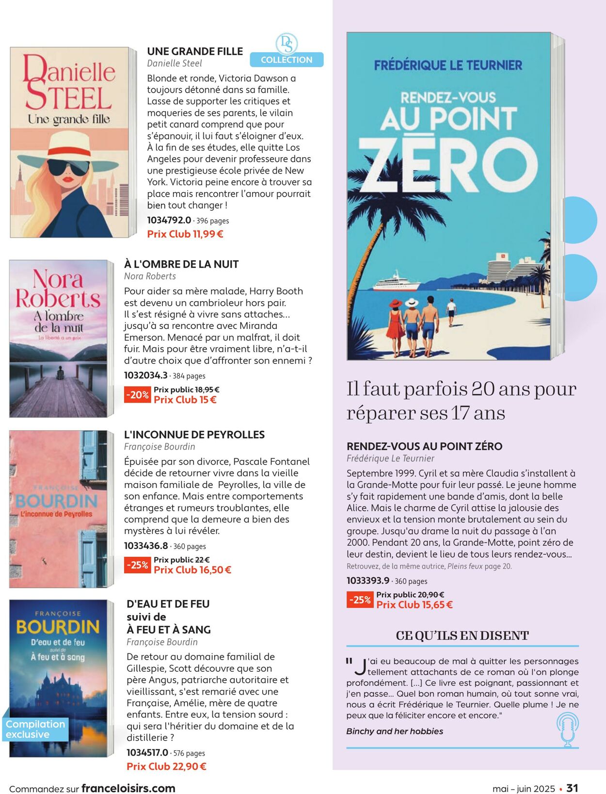 Catalogue France Loisirs 01.05.2025 - 30.06.2025