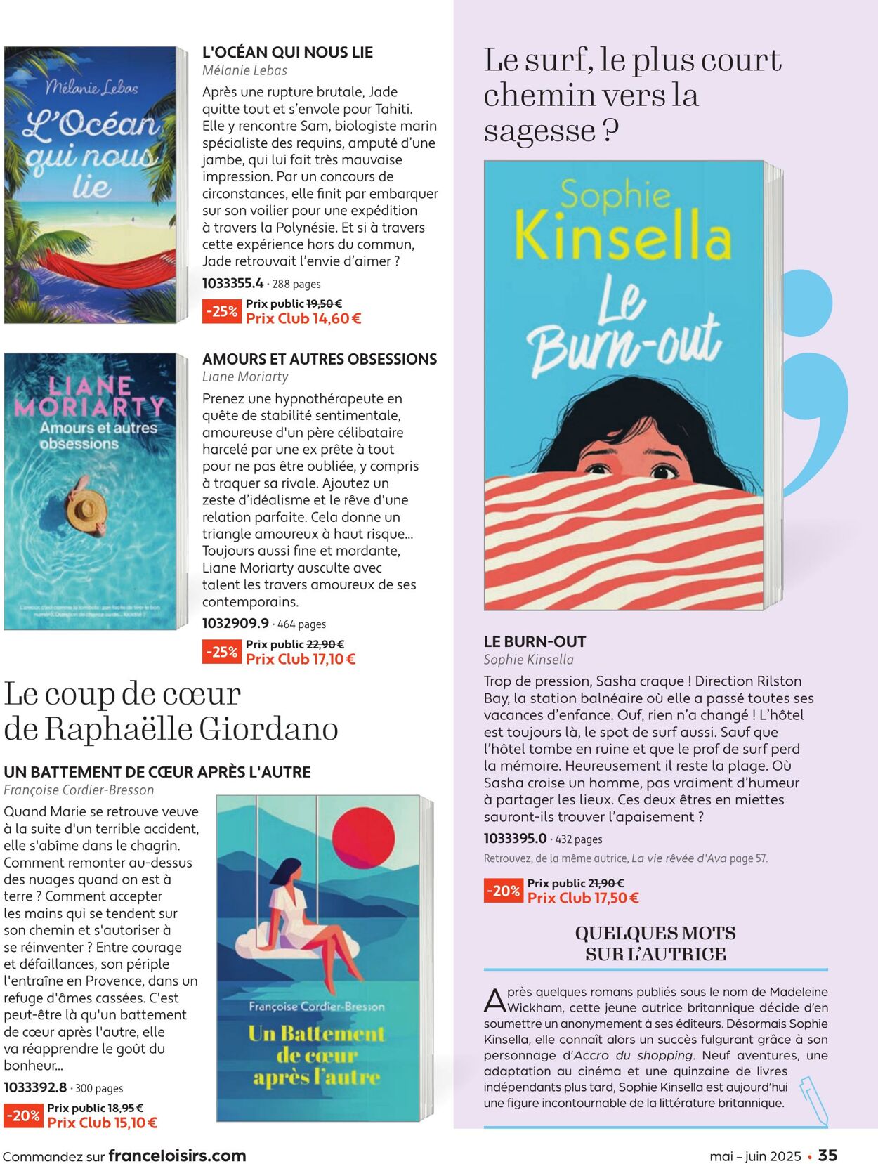 Catalogue France Loisirs 01.05.2025 - 30.06.2025
