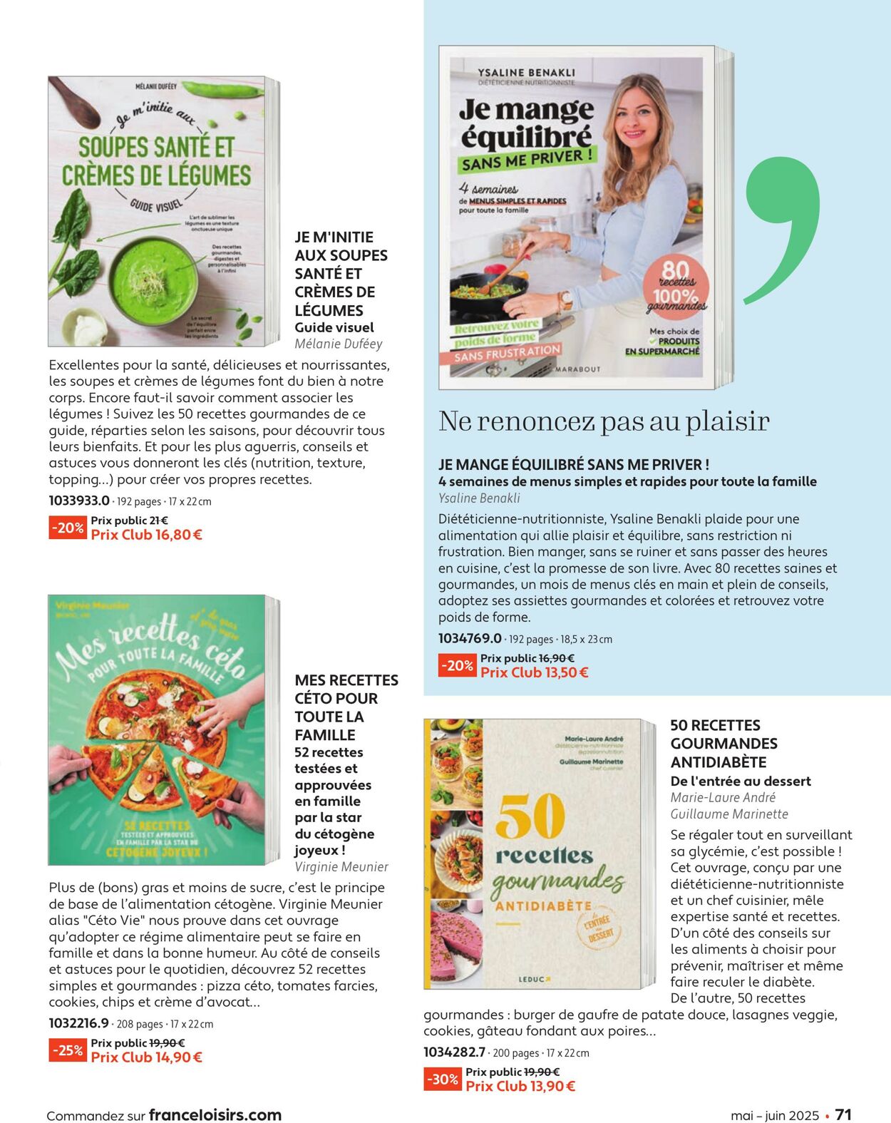 Catalogue France Loisirs 01.05.2025 - 30.06.2025