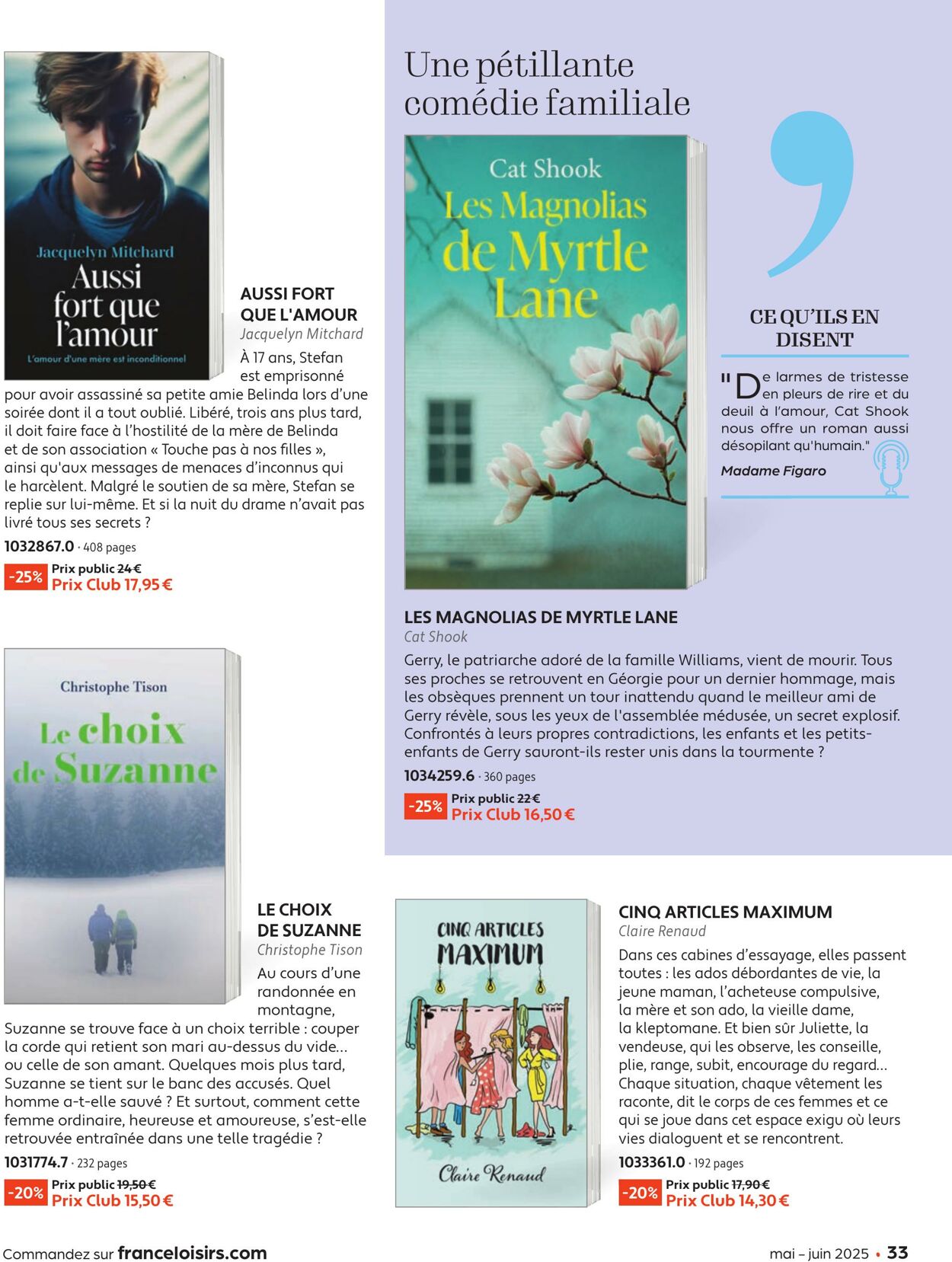Catalogue France Loisirs 01.05.2025 - 30.06.2025