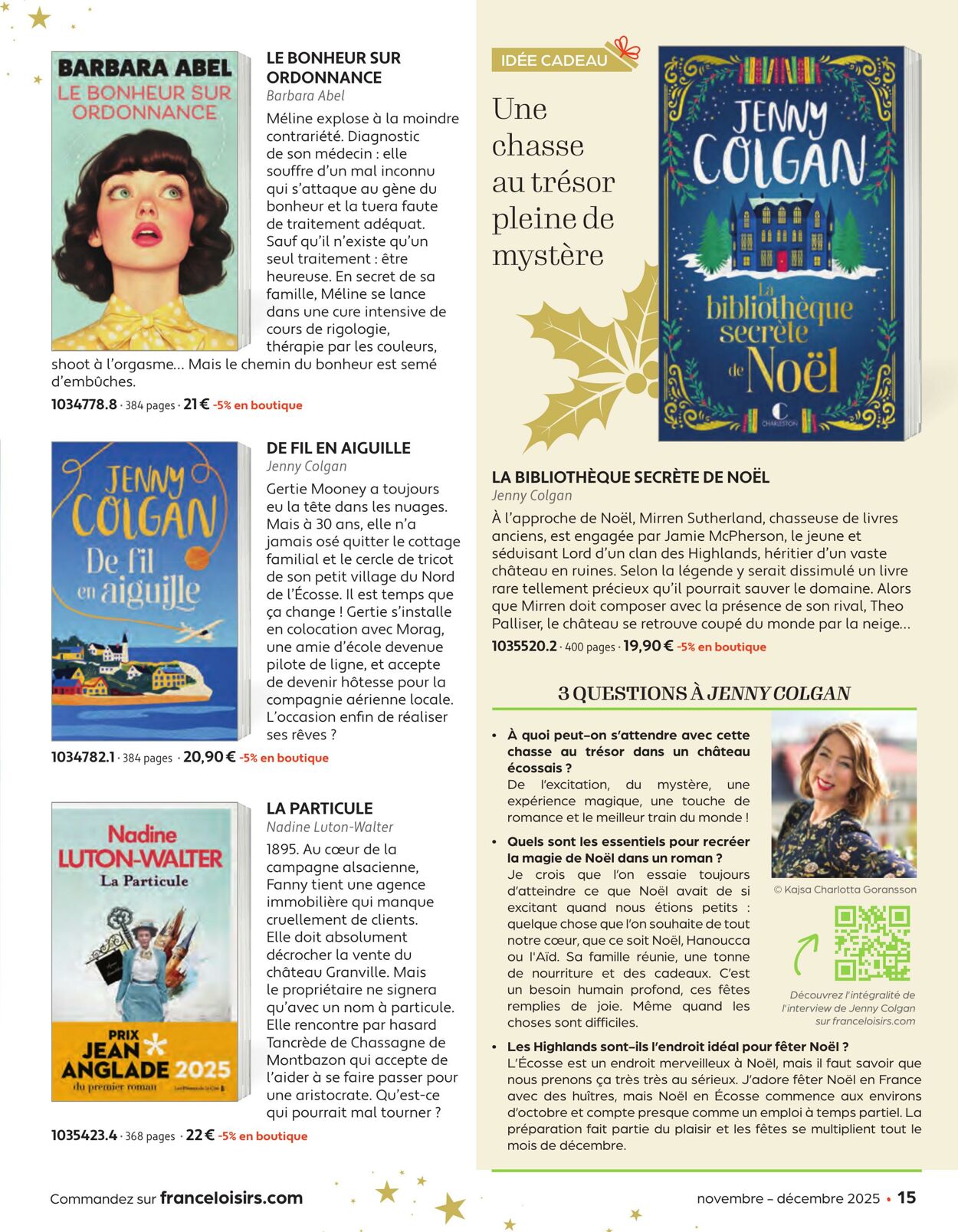 Catalogue France Loisirs 01.10.2025 - 30.11.2025