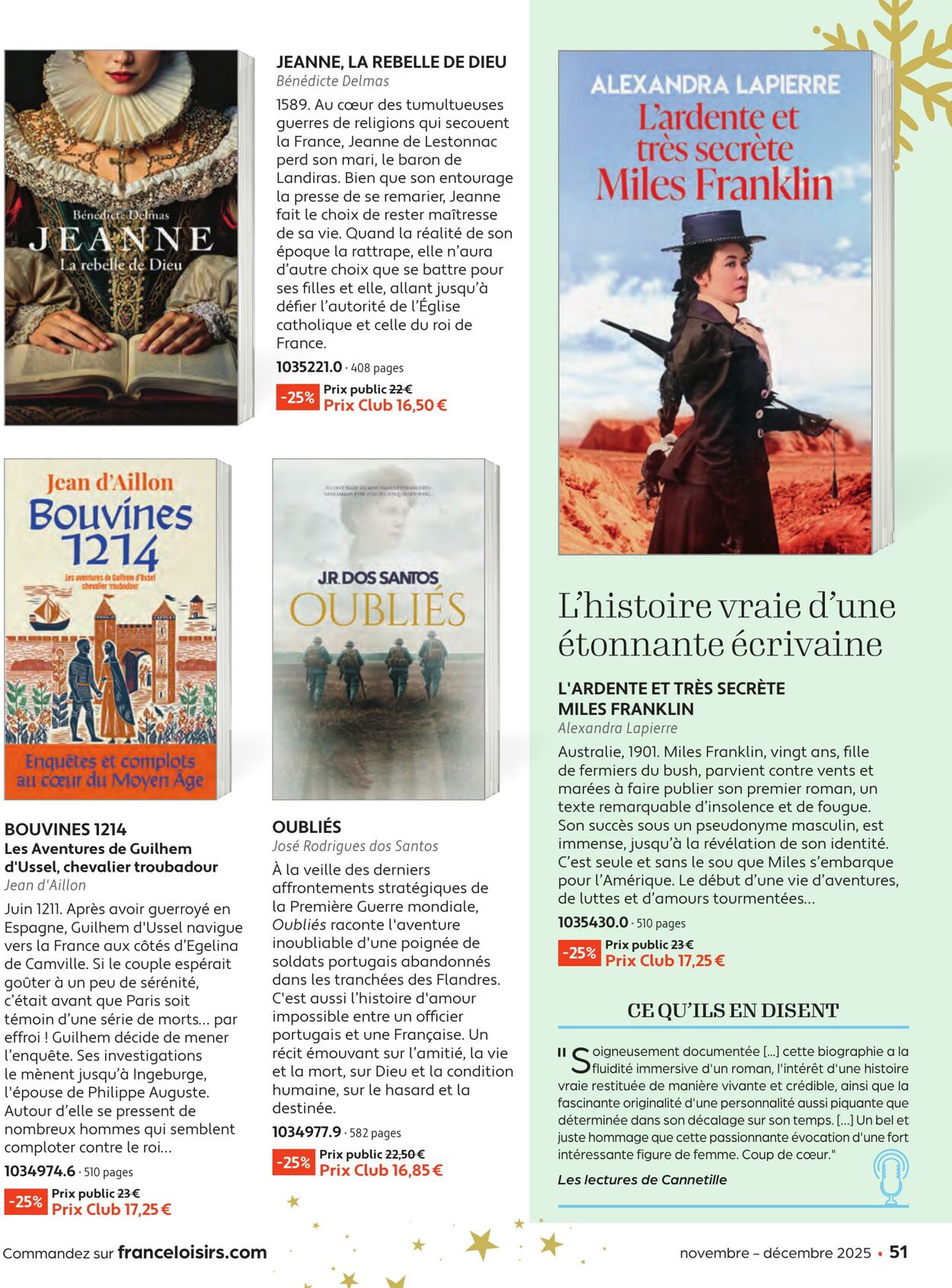 Catalogue France Loisirs 01.10.2025 - 30.11.2025