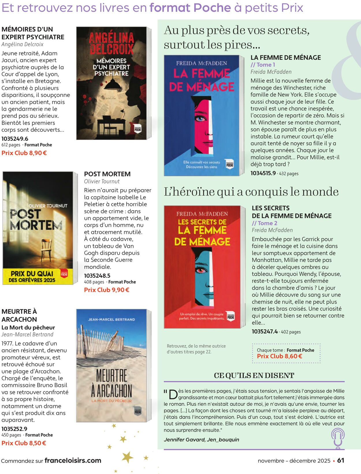 Catalogue France Loisirs 01.10.2025 - 30.11.2025