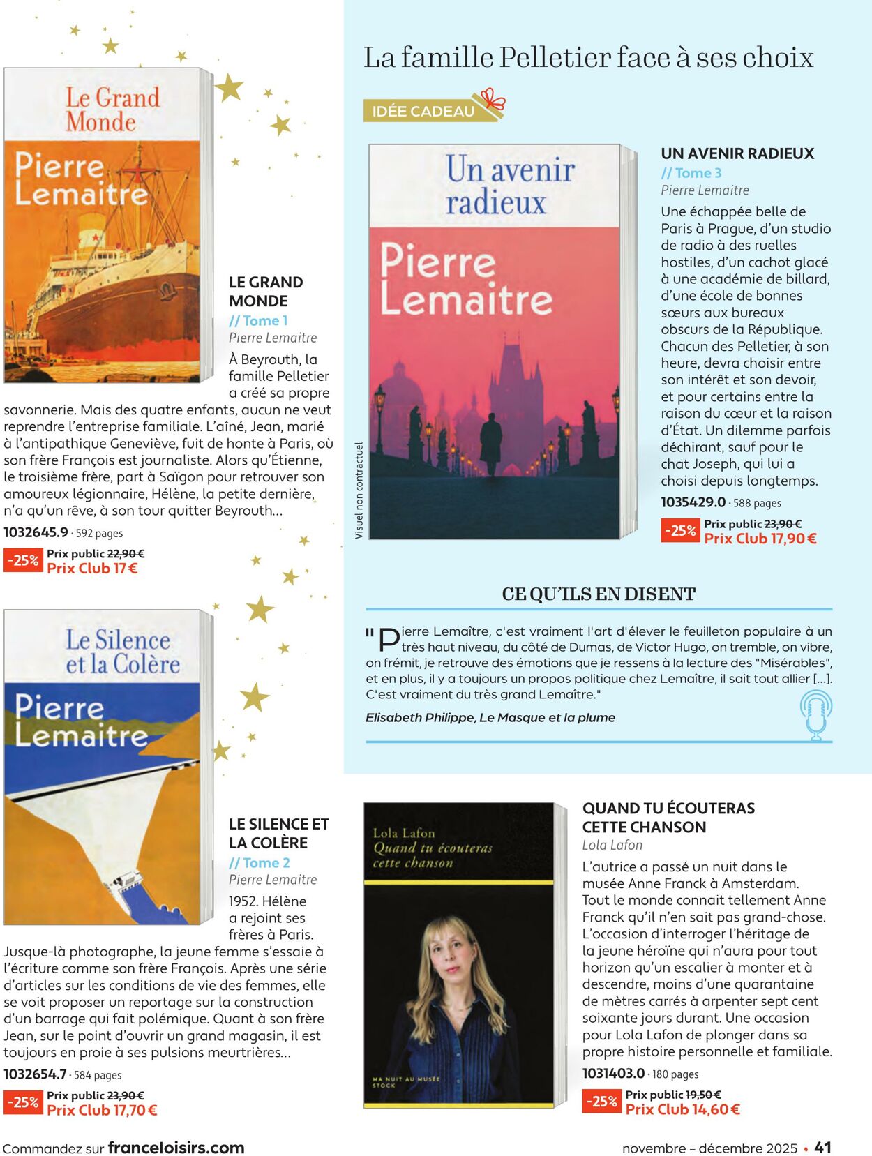 Catalogue France Loisirs 01.10.2025 - 30.11.2025