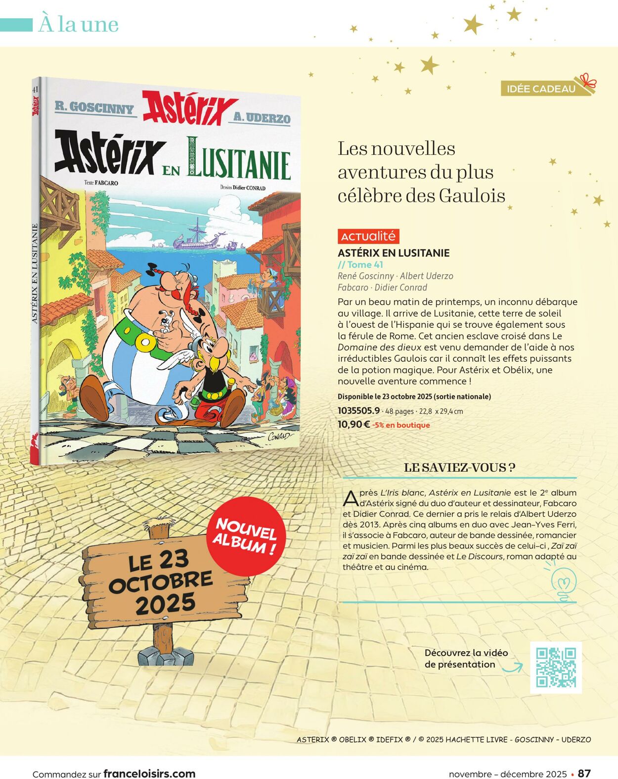 Catalogue France Loisirs 01.10.2025 - 30.11.2025