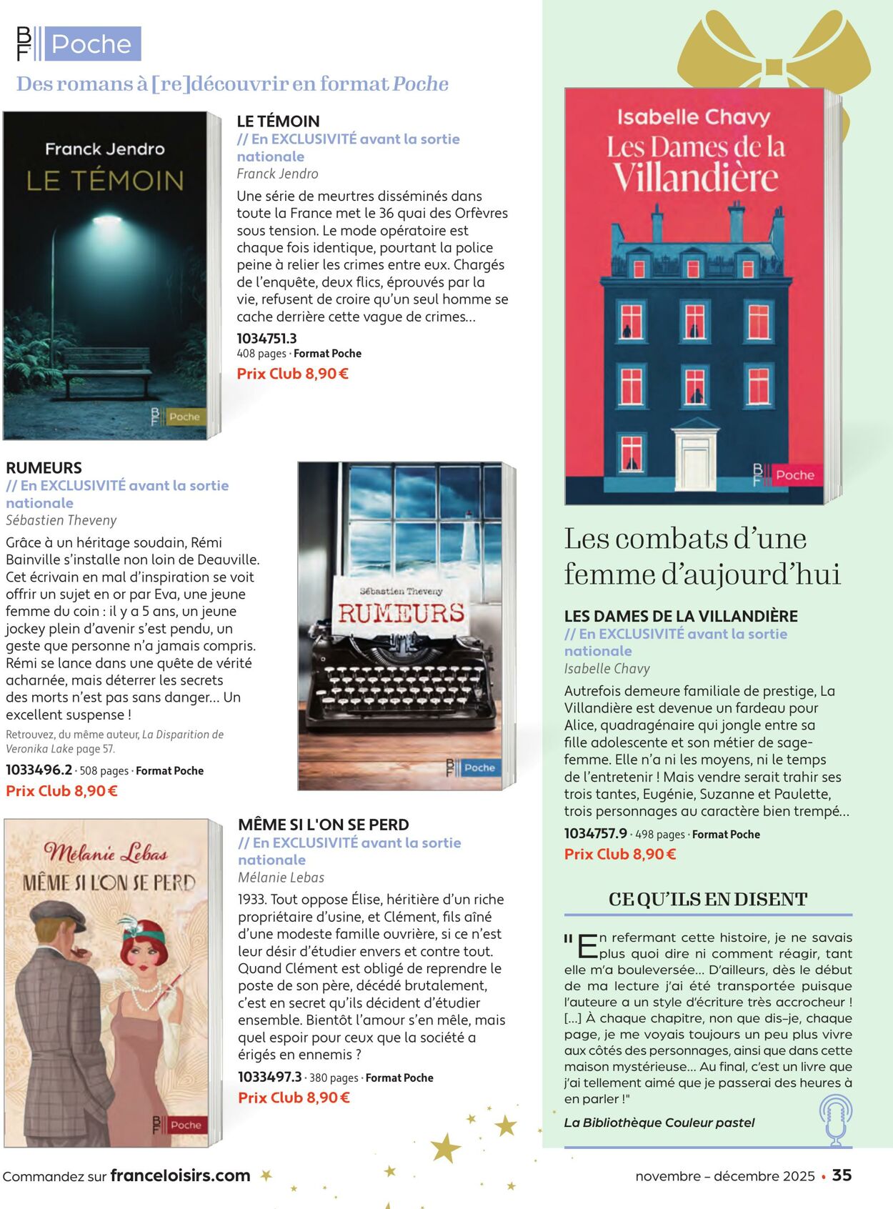 Catalogue France Loisirs 01.10.2025 - 30.11.2025