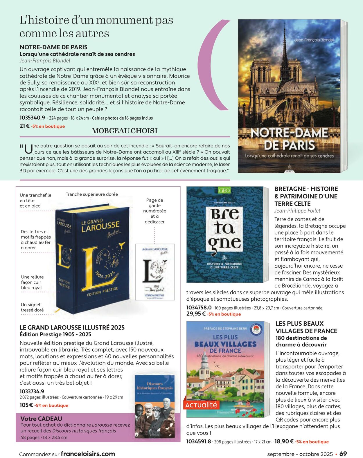 Catalogue France Loisirs 01.08.2025 - 30.09.2025
