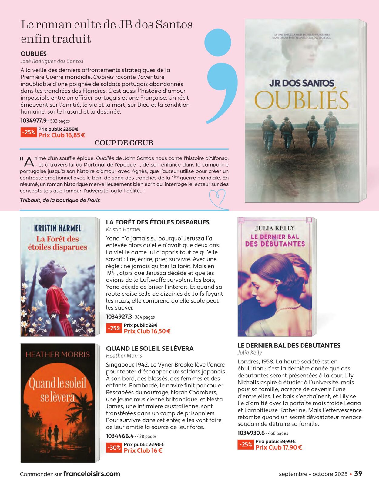 Catalogue France Loisirs 01.08.2025 - 30.09.2025
