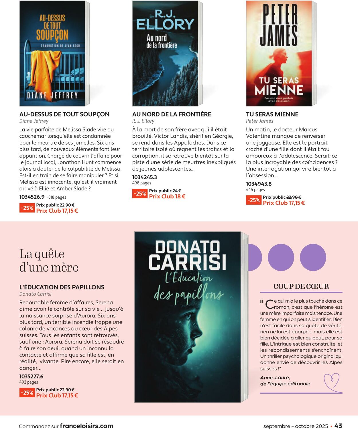 Catalogue France Loisirs 01.08.2025 - 30.09.2025