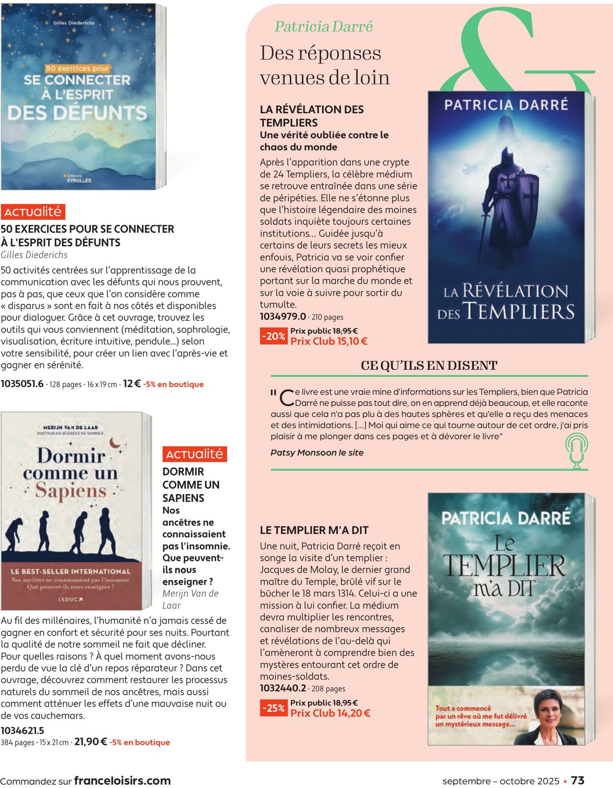 Catalogue France Loisirs 01.08.2025 - 30.09.2025