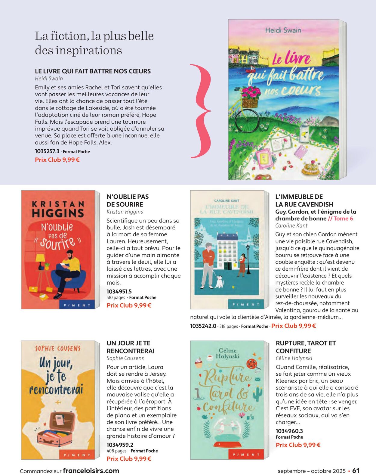 Catalogue France Loisirs 01.08.2025 - 30.09.2025