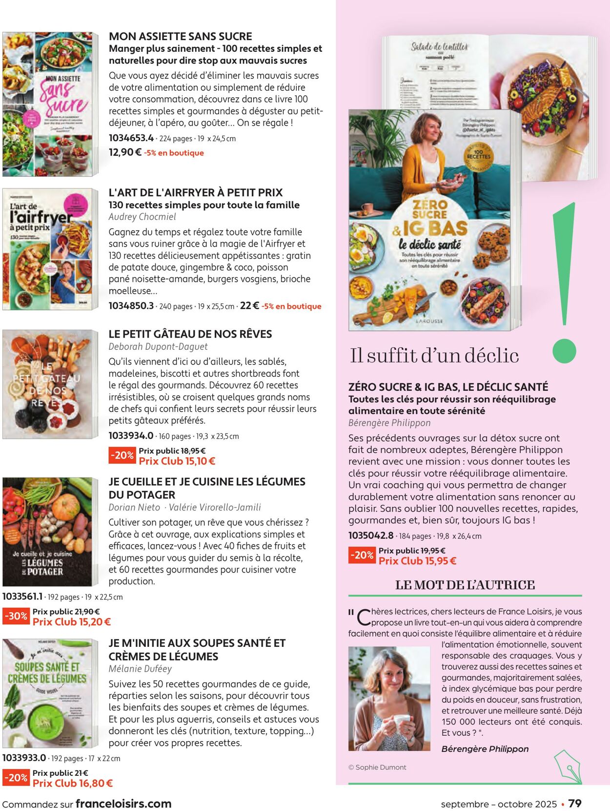 Catalogue France Loisirs 01.08.2025 - 30.09.2025
